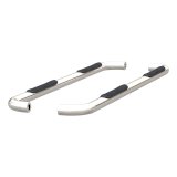 Aries Automotive 3 in. Round Side Bars 205044-2 Nerf and Step Bars, Bars, Stainless Steel, Polished, 3.00 Diameter, Ram, Pair thumbnail 2