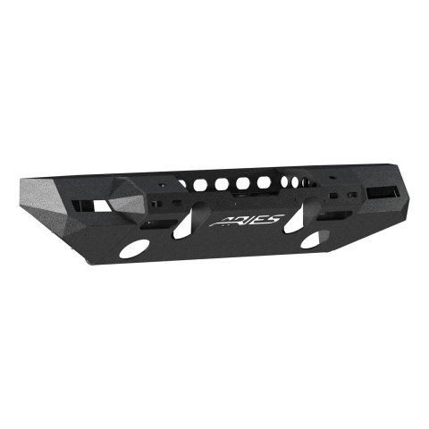 Aries Automotive TrailChaser Front Bumper with Corner Guards for 2020-2024 GLADIATOR, 2018-2024 WRANGLER - 2082072 Bumpers, Fabricated, Steel, Black Powdercoated, Textured, Front, Center Section, Guards, Jeep, Kit thumbnail 4