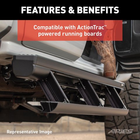 Aries Automotive ActionTrac Mounting Brackets for 2021-2024 BRONCO - 3025180 Brackets, Truck Steps, Ford, Kit