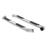 Aries Automotive 3 in. Round Side Bars for 2007-2021 TUNDRA - 202012-2 Step Bars, Diameter, Stainless Steel, Polished, Toyota, Pair thumbnail 2