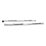 Aries Automotive 3 in. Round Side Bars for 2007-2021 TUNDRA - 202012-2 Step Bars, Diameter, Stainless Steel, Polished, Toyota, Pair thumbnail 5