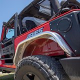 ARIES Automotive - Fender Flares for 2007-2017 WRANGLER, 2018 WRANGLER JK 2500202 Flares, 2007-15 FLAT FENDERS/REAR/RAW ALUM thumbnail 2