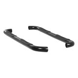 Aries Automotive 3 in. Round Side Bars for 2003-2013 4RUNNER - 202000 Step Bars, Side, inch, Steel, Black Powdercoated, Toyota, Pair thumbnail 2