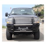 Aries Automotive Grille Guards for 1999-2004 F-350 SUPER DUTY, F-250 2000-2004 EXCURSION - 3045-2 Guard, Brush Guard, Stainless Steel, Polished, Ford, Each thumbnail 2