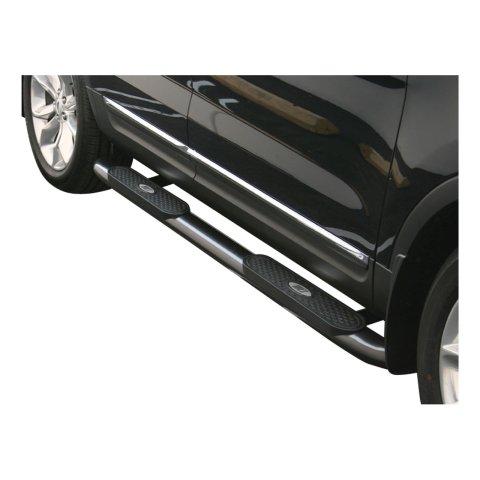 Aries Automotive 4 in. Oval Side Bars for 2011-2019 EXPLORER - S223041 Step Bars, Oval, in., Steel, Black Powdercoated, Ford, Pair thumbnail 1