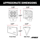 ARIES Automotive - Light Bars, Pods and Fog Lights for 2007-2017 WRANGLER, 2018 WRANGLER JK 1501304 Auxiliary Lights, Windshield LEDs, 2007 2017 Jeep Wrangler thumbnail 2