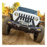 Aries Automotive TrailChaser Front Bumper with Corner and Brush Guards for 2020-2024 GLADIATOR, 2018-2024 WRANGLER - 2082089 Bumpers, Fabricated, Steel, Black Powdercoated, Textured, Front, Center Section, Guards, Guard, Jeep, Kit thumbnail 4