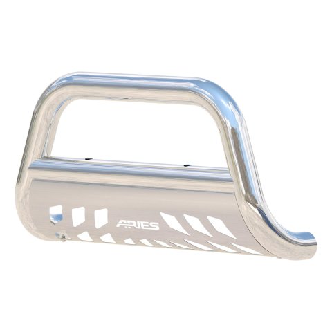 Aries Automotive 3 in. Bull Bars 35-4017 Grille Guards, Bar, Stainless Steel, Polished, Chevrolet, GMC, Each