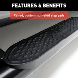 Aries Automotive 4 in. Oval Side Bars for 2019-2021 1500 - S225044 Nerf and Step Bars, Ram, Side,4 in.,Black, Pair thumbnail 3