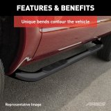 Aries Automotive 3 in. Round Side Bars for 2021-2024 BRONCO - 209045 Step Bars, Diameter, Powdercoated Steel, Black, Ford, Pair thumbnail 1