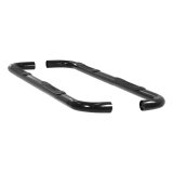 Aries Automotive 3 in. Round Side Bars 204012 Step Bars, Diameter, Steel, Black Powdercoated, Chevy, GMC, Pair thumbnail 2