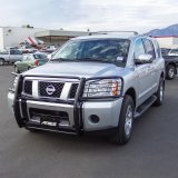 Aries Automotive Grille Guards for 2005-2015 ARMADA, 2004-2015 TITAN - 9046 Guard, Brush Guard, Steel, Black Powdercoated, Nissan, Each thumbnail 2