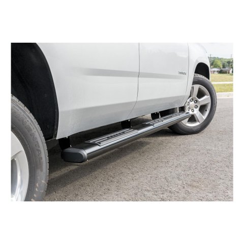 Aries Automotive 6 in. Oval Side Bar Mounting Brackets 4490 Step Brackets, Oval, Chevy, GMC, Kit thumbnail 1