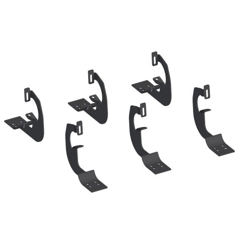 Aries Automotive 6 in. Oval Side Bar Mounting Brackets 4490 Step Brackets, Oval, Chevy, GMC, Kit thumbnail 3