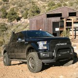 Aries Automotive RidgeStep Running Boards 2055519 Boards, Carbon Steel, Black Powdercoated, Textured, 6 1/2 in. Boards, 91.00 in. Length, Ford, Pair thumbnail 1