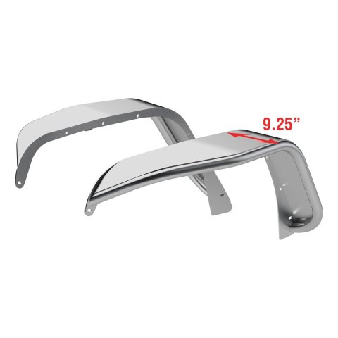 ARIES Automotive - Fender Flares for 2007-2017 WRANGLER, 2018 WRANGLER JK 1500202 Flares, 2007-15 FLAT FENDERS/FRONT/RAW ALUM thumbnail 5