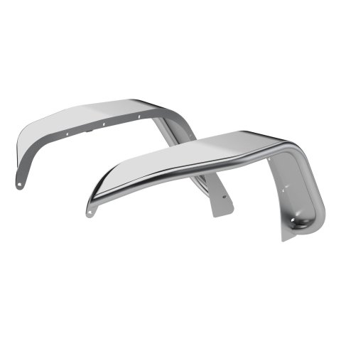 ARIES Automotive - Fender Flares for 2007-2017 WRANGLER, 2018 WRANGLER JK 1500202 Flares, 2007-15 FLAT FENDERS/FRONT/RAW ALUM thumbnail 6