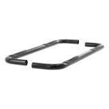 Aries Automotive 3 in. Round Side Bars 204039 Nerf and Step Bars, Bars, Steel, Black Powdercoated, Chevrolet, GMC, Pair thumbnail 3