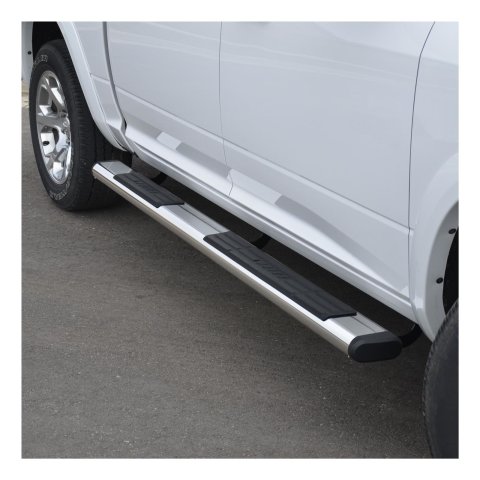 Aries Automotive 6 in. Oval Side Bars S2885 Step Bars, Oval, in., Stainless Steel, Polished, Pair thumbnail 1