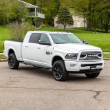 Aries Automotive AdvantEDGE 5.5 in. Side Bars 2556026 Nerf bar, AdvantEDGE, Aluminum, Black Gloss Powdercoated, 5.500 Diameter, Cab Length, MegaCab, Dodge, RAM, Pair thumbnail 1