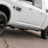 Aries Automotive AdvantEDGE 5.5 in. Side Bars 2556026 Nerf bar, AdvantEDGE, Aluminum, Black Gloss Powdercoated, 5.500 Diameter, Cab Length, MegaCab, Dodge, RAM, Pair thumbnail 2