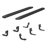 Aries Automotive AdvantEDGE 5.5 in. Side Bars 2556026 Nerf bar, AdvantEDGE, Aluminum, Black Gloss Powdercoated, 5.500 Diameter, Cab Length, MegaCab, Dodge, RAM, Pair thumbnail 7