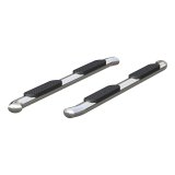 Aries Automotive 4 in. Oval Side Bars S224051-2 Step Bars, Stainless Steel, Polished, 4.00 Diameter, 80.500 Length, Chevrolet, GMC, Pair thumbnail 2