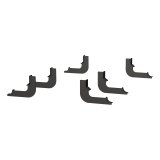 Aries Automotive Big Step 4 in. Round Side Bars AL239042 Bars, 4" Step, Al, Bl Tex, 2016 TITAN XD CREW CAB thumbnail 4