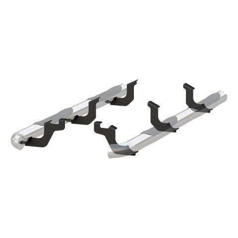 Aries Automotive 3 in. Round Side Bars 202022-2 Nerf and Step Bars, Stainless Steel, Polished, 3.00 Diameter, Toyota, Pair thumbnail 5