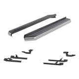 Aries Automotive AeroTread Running Boards for 2008-2020 ROGUE, 2014-2015 ROGUE SELECT, 2017-2022 SPORT - 2051037 Boards, AeroTread, Aluminum/Stainless Steel, Polished, Wheel-to-wheel Position, 70.00 in. Length, Nissan, Pair thumbnail 2
