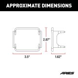 ARIES Automotive Light Covers 1501253 Cover LED WORK LIGHTS 1501252 thumbnail 3