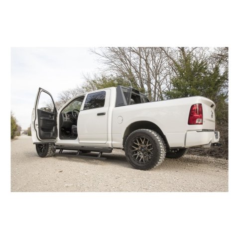 Aries Automotive ActionTrac Powered Running Boards 3048314 Boards, Aluminum, Black Powdercoated, Cab, 87.600 in. Length, Ram, Pair thumbnail 2