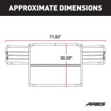 Aries Automotive Grille Guards for 2006-2010 EXPLORER - 3059 Guard, Brush Guard, Steel, Black Powdercoated, Ford, Each thumbnail 1