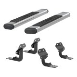 Aries Automotive 6 in. Oval Side Bars 4444028 Step Bars, Stainless Steel, Polished, 6.00 Diameter, 53.00 Length, Ford, Pair thumbnail 2