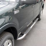 Aries Automotive 3 in. Round Side Bars for 2004-2008 F-150 - 203015-2 Step Bars, Diameter, Stainless Steel, Polished, Ford, Lincoln, Pair thumbnail 1