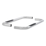 Aries Automotive 3 in. Round Side Bars 204040-2 Step Bars, Diameter, Stainless Steel, Polished, Chevy, GMC, Pair thumbnail 2