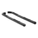 Aries Automotive 3 in. Round Side Bars for 2001-2004 TACOMA - 202004 Step Bars, Side, inch, Steel, Black Powdercoated, Toyota, Pair thumbnail 2