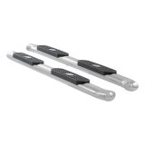 Aries Automotive 4 in. Oval Side Bars S224009-2 Step Bars, Oval, in., Stainless Steel, Polished, Chevy, GMC, Pair thumbnail 4