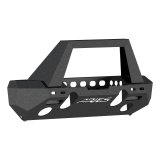 Aries Automotive TrailChaser Front Bumper with Corner and Brush Guards for 2007-2017 WRANGLER, 2018 WRANGLER JK - 2082051 Bumpers, Fabricated, Steel, Black Powdercoated, Textured, Front, Center Section, Guards, Guard, Jeep, Kit thumbnail 5