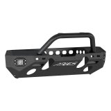 Aries Automotive TrailChaser Front Bumper with Corner and Brush Guards for 2007-2017 WRANGLER, 2018 WRANGLER JK - 2082058 Bumpers, Fabricated, Aluminum, Black Powdercoated, Textured, Front, Center Section, Guards, Guard, Jeep, Kit thumbnail 5