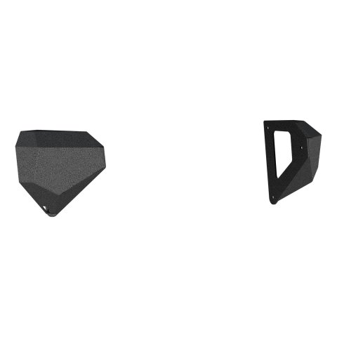 Aries Automotive TrailCrusher Front Bumper Corner Guards for 2020-2025 GLADIATOR, 2007-2025 WRANGLER, 2018 WRANGLER JK - 2081206 Guards, Steel, Black Powdercoated, Textured, Front, Jeep, Pair thumbnail 5