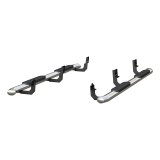 Aries Automotive 6 in. Oval Side Bars 4445044 Step Bars, Aluminum, Black Powdercoated, Gloss, 6.00 Diameter, 85.00 Length, Dodge, Pair thumbnail 6