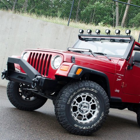 ARIES Automotive - Light Mount Brackets for 1997-2006 WRANGLER 15916 Auxiliary Brackets, Jeep Roof Rack, 97-06 Wrangler TJ