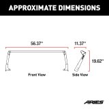 ARIES Automotive - Light Mount Brackets for 1997-2006 WRANGLER 15916 Auxiliary Brackets, Jeep Roof Rack, 97-06 Wrangler TJ thumbnail 4