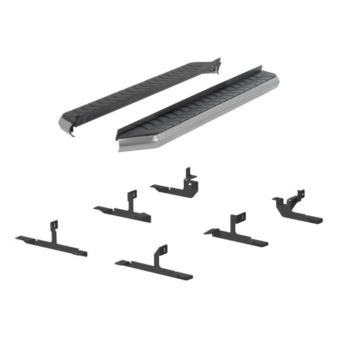 Aries Automotive AeroTread Running Boards for 2018-2024 EQUINOX, TERRAIN - 2051033 Boards, Aluminum/Stainless Steel, Polished, Full Length, 67.00 in. Length, Chevrolet, GMC, Pair thumbnail 4