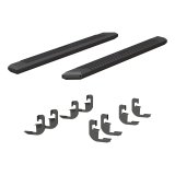 Aries Automotive AdvantEDGE 5.5 in. Side Bars 2556051 Step Bars, Aluminum, Black Powdercoated, Gloss, 5.500 Diameter, 75.00 Length, Chevrolet, GMC, Pair thumbnail 2