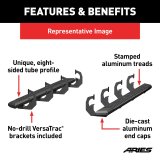 Aries Automotive AdvantEDGE 5.5 in. Side Bars for 2020-2025 EXPLORER - 2556054 Step Bars, Ford, Black, 2055128 & 2055975, Pair thumbnail 4