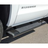 Aries Automotive 6 in. Oval Side Bars for 2004-2014 F-150 - 4445017 Step Bars, Aluminum, Black Powdercoated, Gloss, 6.00 Diameter, 53.00 Length, Ford, Pair thumbnail 2