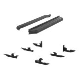 Aries Automotive AeroTread Running Boards 2061006 Boards, Aluminum/Stainless Steel, Black Powdercoated, 5 in. Boards, 67.00 in. Length, For use on Honda®, Pair thumbnail 2