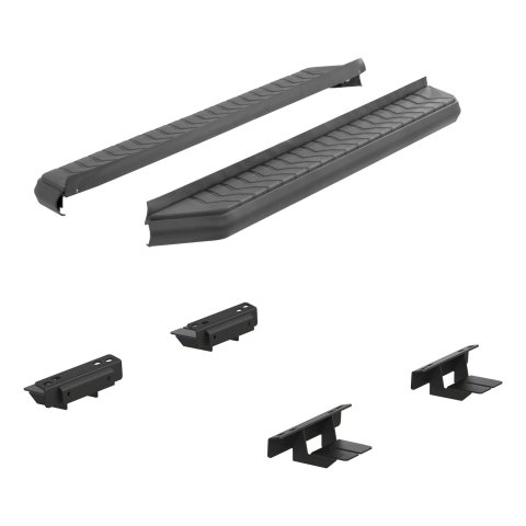 Aries Automotive AeroTread Running Boards for 2015-2024 MURANO - 2061010 Boards, AeroTread, Aluminum/Stainless Steel, Black Satin Powdercoated, Wheel-to-wheel Position, 70.00 in. Length, Nissan, Pair thumbnail 2
